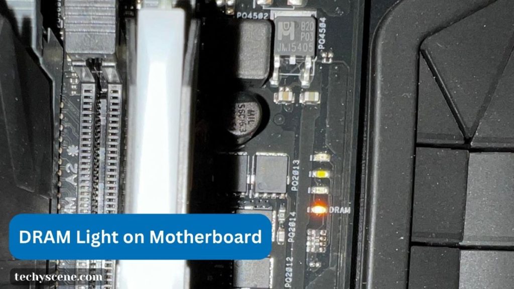 DRAM Light on Motherboard