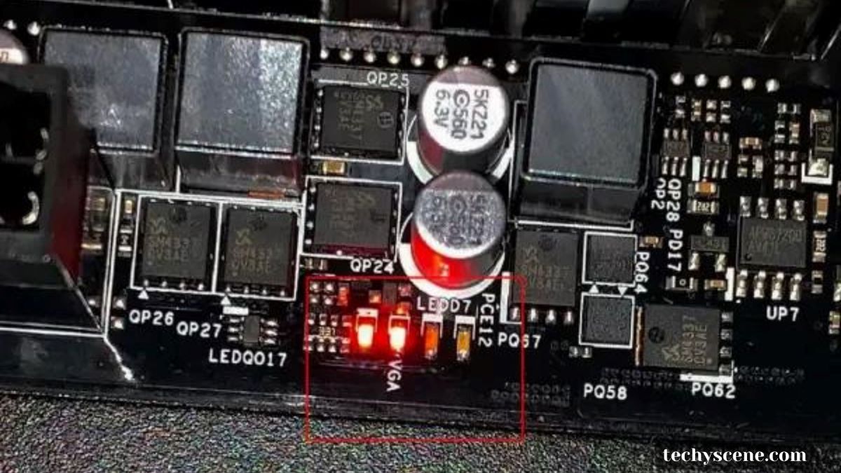 VGA light on motherboard