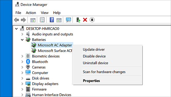 Update Drivers through Device Manager